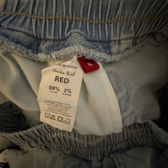 Light Blue Cargo Women Jeans - Picture 3 of 3